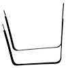 ST5025 1947-48 Chevy Truck Gas Tank Straps - image 1
