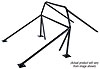 Complete 8-Point Roll Bar Kit 2005-2014 Mustang Hardtop - Mild Steel - image 1