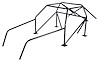 C3314 Main Hoop for 12-Point Roll Cage for 1982-2000 Chevy S-10/GMC S-15 [Mild Steel] - image 1