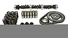 High Energy 240H Hydraulic Flat Tappet Camshaft Complete Kit Lift: .390" /.390" Duration: 240°/248° RPM Range: 500-4500 - image 1