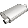 100-1751 Universal Exhaust Muffler Oval Inlet/Outlet: 1.75 in., Offset/Center - image 1