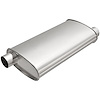 100-7274 Universal Exhaust Muffler Oval Inlet/Outlet: 2.5 in., Offset, Offset - image 1