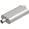 101-1193 Universal Exhaust Muffler Oval Inlet/Outlet: 2 in., 2.50 in., Offset/Center