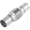 Universal Exhaust Flex Pipe, 1.75 in. x 8 in., With Nipples, 4 in. Flex, Inner Braid - image 1
