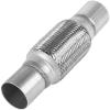 Universal Exhaust Flex Pipe, 2 in. x 10 in., With Nipples, 6 in. Flex, Inner Braid - image 1