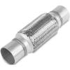 Universal Exhaust Flex Pipe, 1.75 in. x 10 in., With Nipples, 6 in. Flex - image 1