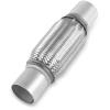 Universal Exhaust Flex Pipe, 1.75 in. x 12 in., With Nipples, 8 in. Flex - image 1