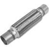 Universal Exhaust Flex Pipe, 2 in. x 12 in., With Nipples, 8 in. Flex - image 1