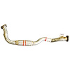 753-239 Direct-Fit Exhaust Intermediate Pipe for 1995-1997 Toyota Corolla, Geo Prizm