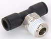 Tee Fitting for 2-Line Applications 1/4" NPT to two 1/4" outputs - image 1