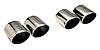 1997-00 C5 CORVETTE OVAL EXHAUST TIP 4/PER SET - image 1