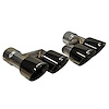 14333BLK Pro Series Clamp-On Exhaust Tip 3 in. Dual Inlet/4 in. Quad Outlet