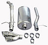 CAT-BACK SYS SINGLE SIDE EXIT W/TWIN 4IN. PRO-SERIES SIDE SWEPT TIPS - image 1
