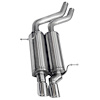 14559 Sport Axle-Back Exhaust System 2001-2006 325i/330i E46 - image 1