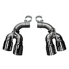 14774BLK Pro Series Clamp-On Exhaust Tip 2.75 in. Inlet/4 in. Dual Outlet - image 1