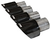 14778BLK Pro Series Clamp-On Exhaust Tip Kit - 4.500 in. - Black Finish - Set of 4 - image 1