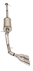 14919 Sport Cat-Back Exhaust System Fits Select Late-Model Chevy Colorado ZR2 [Dual Pro-Series Polished Tips] - image 1