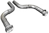 16015 Long-Tube Header Connection Pipes 2015-2017 Ford Mustang GT 5.0L V8 - image 1