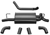 21013BLK Sport Axle-Back Exhaust System 2018-2019 Jeep Wrangler JL 3.6L V6 - Black - image 1