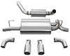 21016 Touring Axle-Back Exhaust System 2018-2019 Jeep Wrangler JL 3.6L V6 - Polished - image 1