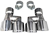 21038 Pro Series Quad Exhaust Tip Kit for Ford Mustang 3 in. Inlet/4 in. Dual Rear Twin Outlet - Polished - image 1