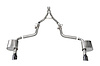 21072BLK Active Valve (NPP) Cat-Back Exhaust System Fits Select Dodge Challenger 6.2L, 6.4L - Single Black Tips - image 1