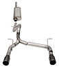 21124BLK Sport Cat-Back Exhaust System Fits Select Late-Model Jeep Wrangler JLU 3.6L V6 [Pro-Series Dual Black Tips] - image 1