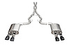 21265BLK Xtreme Valved Cat-Back Exhaust System Fits Select Ford Mustang - image 1