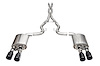 21266BLK Xtreme Valved Cat-Back Exhaust System Fits Select Ford Mustang - image 1
