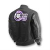 NOSTALGIA JACKET PURPLE WOOL / BLACK LEATHER (LARGE) - image 2