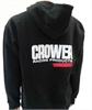 HOODIE BLK W/WHT LOGO MED - image 1