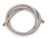 Braided Hose 12" X 11/32" I.D. with 6 AN swedged hose ends - image 1