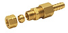 13032 Transmission Cooler Line/Compression Fitting Adapter 3/8 in. Tube to 3/8 in. NPT Hose Barb [Brass] - image 1