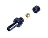 13041 Transmission Cooler Line/Compression Fitting Adapter 5/16 in. Tube to 3/8 in. Hose Barb Fitting [Black Anodized Finish] - image 1