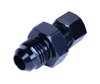 13044 Transmission Cooler Line/Compression Fitting Adapter 5/16 in. Tube to -6AN Male [Black Anodized Finish] - image 2