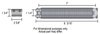 2 Pass Series 7000 Power Steering Cooler Kit 8-1/8" x 2-1/2" x 3/4" - image 2