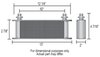 10 Row Stacked Plate Transmission Cooler Kit Width: 13" - image 3