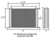 19 Row Stacked Plate Transmission Cooler Kit Width: 13" - image 2