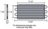Engine Oil Cooler With Sandwich Adapter Kit Tube & Fin - image 2