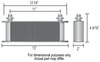Engine Oil Cooler With Sandwich Adapter Kit Stacked Plate - image 2
