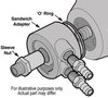 Thermostatic Sandwich Adapter Kit Fits GM applications only with 13/16"-16 thread - image 2