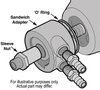 Non-Thermostatic Sandwich Adapter Universal Multi-Fitting - image 2