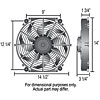 14" Tornado Electric Fan - Thermostat Hardware Kit 1350 CFM - image 2