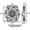 16" Tornado Electric Fan - Thermostat Hardware Kit 2175 CFM - image 2