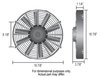 Straight Blade Electric Fan 16" Diameter - image 2