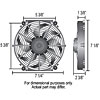 7" Tornado Electric Fan - Premium Hardware Kit 400 CFM - image 2