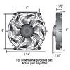 8" Tornado Electric Fan - Standard Hardware Kit 500 CFM - image 2