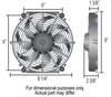 8" Tornado Electric Fan - Standard Hardware Kit 500 CFM - image 4
