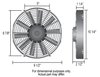 9" Tornado Electric Fan-Standard Hardware Kit 570 CFM - image 2