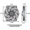 12" Tornado Electric Fan - Standard Hardware Kit 880 CFM - image 2